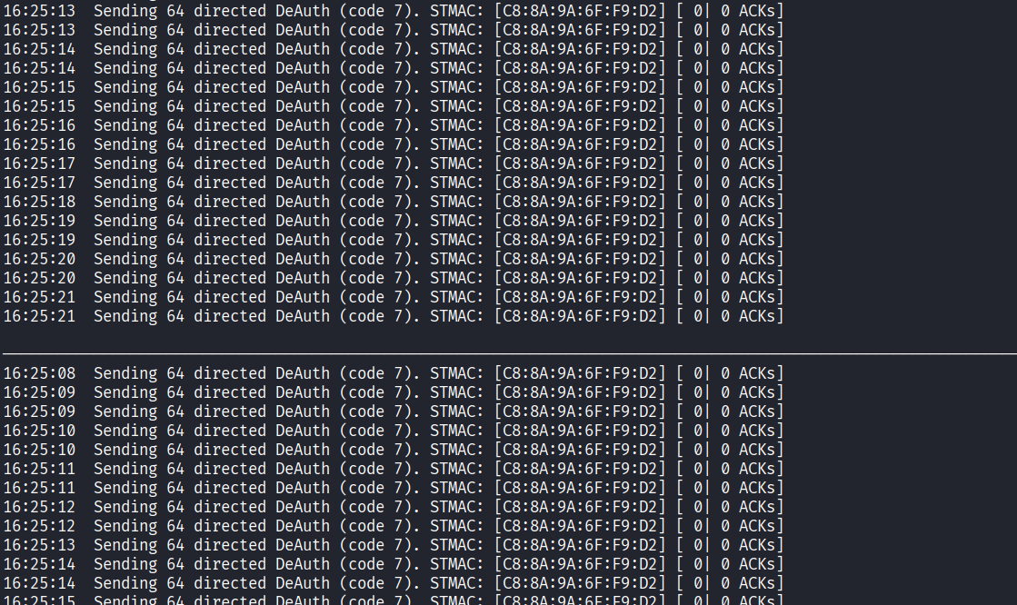 Deauthentication against both enterprise APs