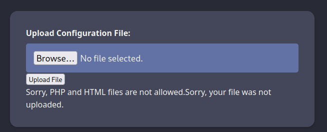 Upload validation error for PHP file