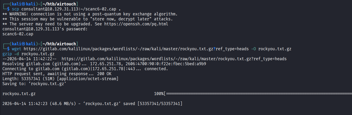 Wordlist download for cracking PSK
